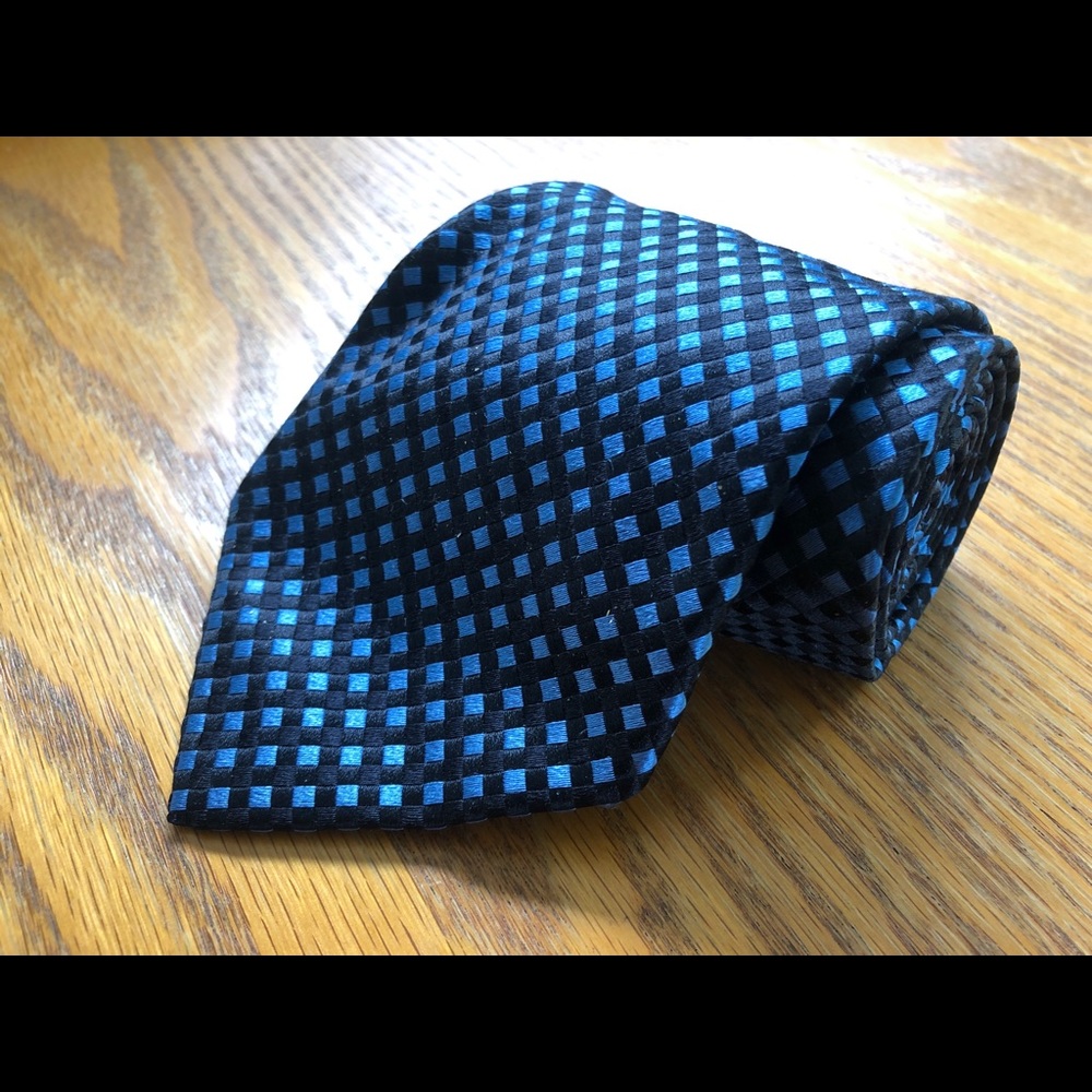 Charvet Men’s Blue Diamond 100% Silk Geometric Tie